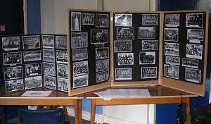 display of photos