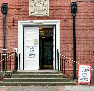  entrance to the gallery and library