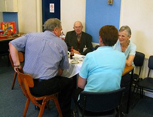 Reg and Sandra Aston and John and Brenda Elwell,