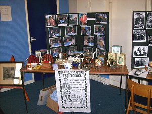 a display of photos of recent meetings 