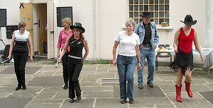 a local line dancing team