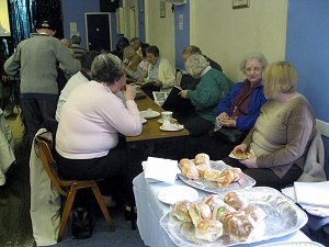 Sandwiches, cobs, sticky buns and much else were available