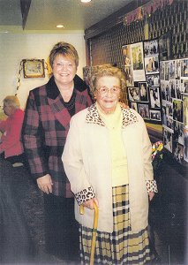 Mrs Ethel Alderson from Fordhouses, Wolverhampton, seen here with her daughter