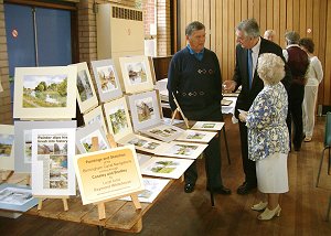 Raymond Whitehouse.  He is seen here with our President, Trevor Genge, and our Secretary, Alma Darby. 