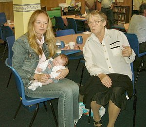 Our youngest visitor was Bethany Hartill Hopkins