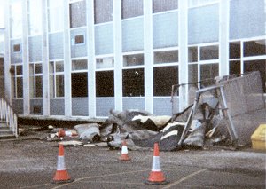 More Debris outside Offices